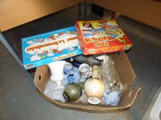 Box Containing Assorted Pottery