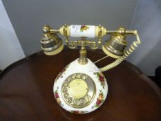 Royal Albert Decorative Telephone