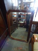 Mahogany Framed Mantel Mirror