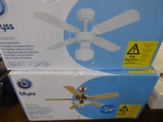 *BLYSS HUSTON CEILING FAN LIGHT AND A CAROLINA FAN LIGHT