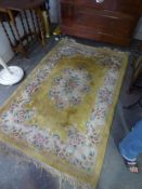 Yellow Chinese Rug