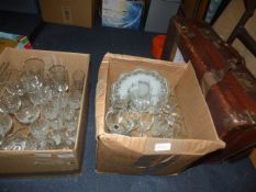 Two Boxes of Glassware