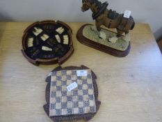 Chess Game and a Cart Horse