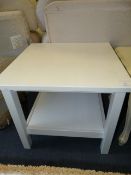Painted White Side Table