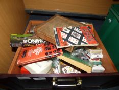 Container of Playing Cards and Games, Etc