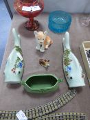 Glassware, Pots and Figurines