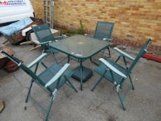 Garden Table and Four Chairs