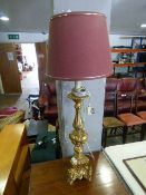 Gilt Table Lamp