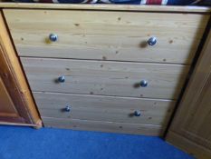 Three Drawer Pine Chest