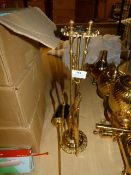 *Brass Fire Companion Set