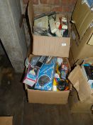 *Three Mixed Boxes Containing Assorted Cordless Telephones, Perfume Air Fresheners, Radios, Scart
