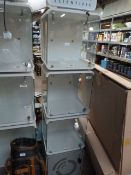 *Illuminated Plate Glass Cubicle Style Display Unit with Keys