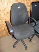 *Highback Operators Chair in Charcoal Fabric