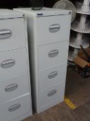 *Four Drawer Foolscap Filing Cabinet Light Grey