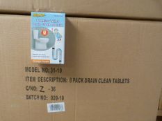 *Case Containing 144 Sets of Mrs Mop Foaming Toilet and Drain Clean Tablets