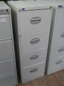 *Four Drawer Foolscap Filing Cabinet Light Grey