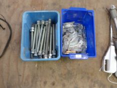 *Box Containing Threaded Bar and Steel Brackets