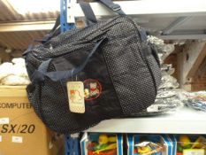 *Ten Navy Blue and White Polka Dot Changing Bags