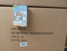 *Case Containing 144 Sets of Mrs Mop Foaming Toilet and Drain Clean Tablets