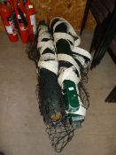 *Two Tennis Court Nets with Posts