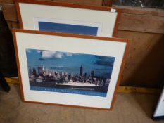 *Two Framed Prints of New York