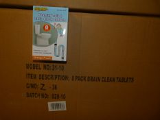 *Case Containing 144 Sets of Mrs Mop Foaming Toilet and Drain Clean Tablets