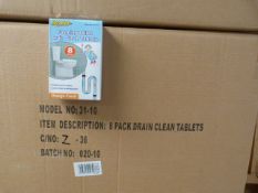 *Case Containing 144 Sets of Mrs Mop Foaming Toilet and Drain Clean Tablets