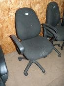 *Highback Operators Chair in Charcoal Fabric