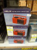 *Eight Helix Portable Radio Cassette Players