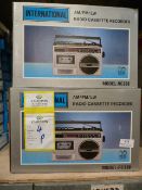*Four International AM/FM and LM/LW Radio Cassette Players