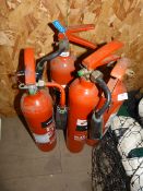 *Four CO2 Fire Extinguishers