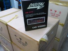 *Carton Containing Eight Digital Car Stereos Model:AR-377