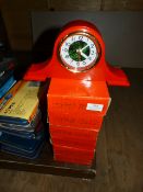 *Six Napoleon Hat Style Mantle Clocks