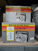 *Fifteen Portable Radio Cassette Players