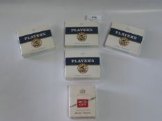 Four Packs of Players West Virginia and a Pack of Silk Cut