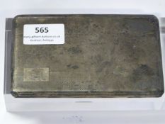 Silver Cigarette Case (Approx 192g)