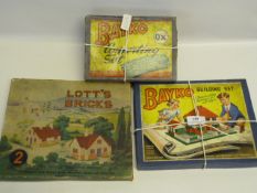 Two Bayko Building Sets and a Lott's Bricks Building Set