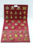 Three Trays of Military Cap Badges