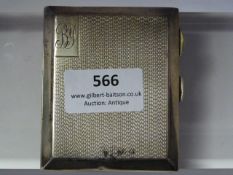 Silver Cigarette Case (Approx 106g)
