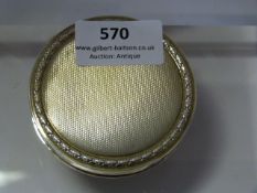 Silver Compact (Approx 69g Including Mirror)