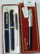 Boxed Sheaffer Pen Set and Another