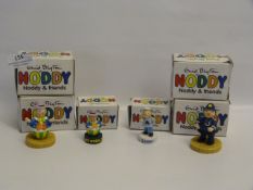 Six Enid Blyton Noddy and Friends Ornaments