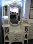Large Painted Dressing Table