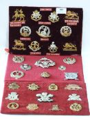 Three Trays of Military Cap Badges