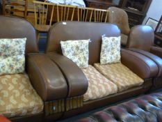 1940's Two Seat Settee and Two Armchairs