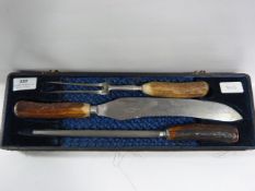 Horn Handle Carving Set