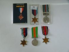 Three Star Medals, One Civil Defence Medal and a Cashmere 1948 Medal