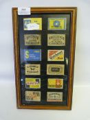 Framed Matchbox Collection