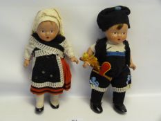 Two Continental Style Dolls