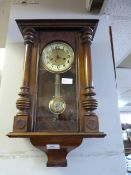 Mahogany Framed Wall Clock